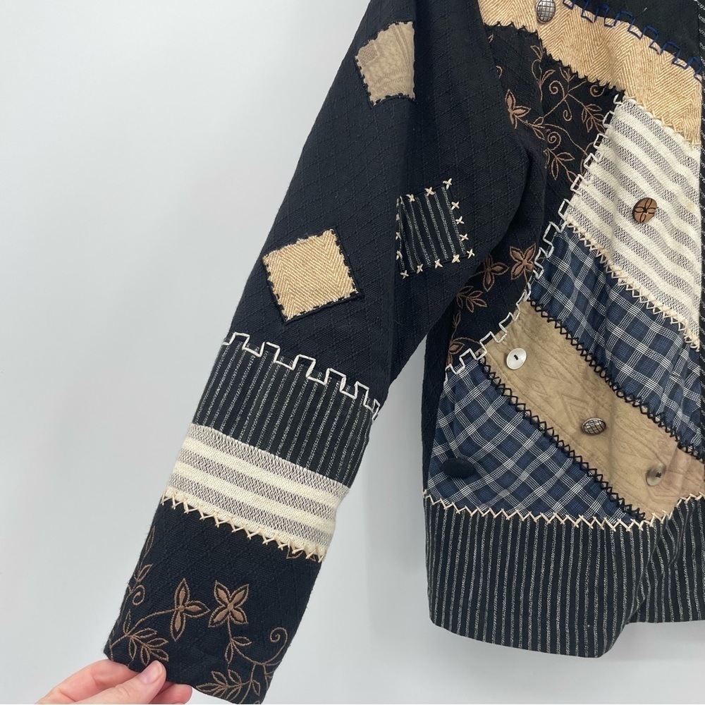 Melissa Collection Embroidered Patchwork Blazer J… - image 2